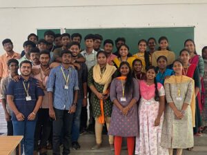 College classroom moment