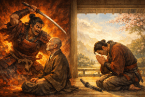 Zen Parable Heaven and Hell Illustration